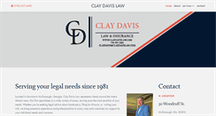 Desktop Screenshot of claydavislaw.com