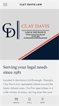 Mobile Screenshot of claydavislaw.com