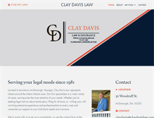 Tablet Screenshot of claydavislaw.com